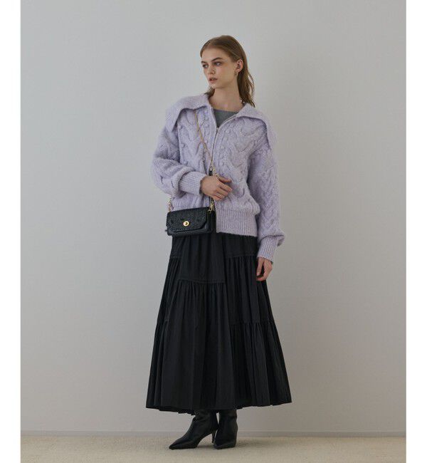 GRACE CONTINENTAL「ヘアリーニットコクーンジャケット」|その他|