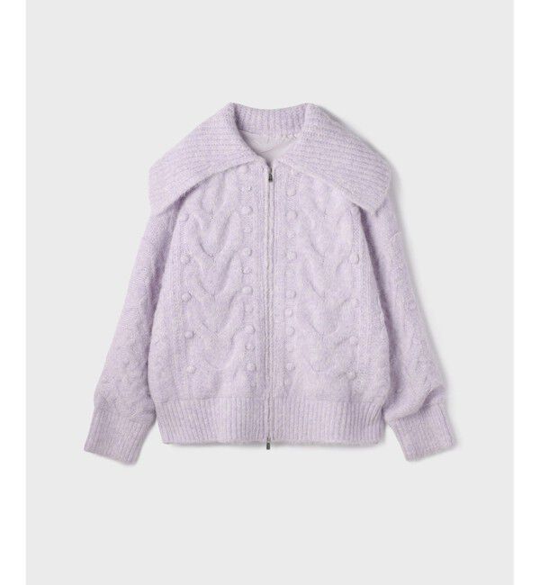 GRACE CONTINENTAL「ヘアリーニットコクーンジャケット」|その他|