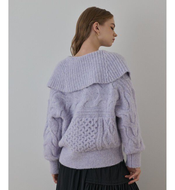 GRACE CONTINENTAL「ヘアリーニットコクーンジャケット」|その他|