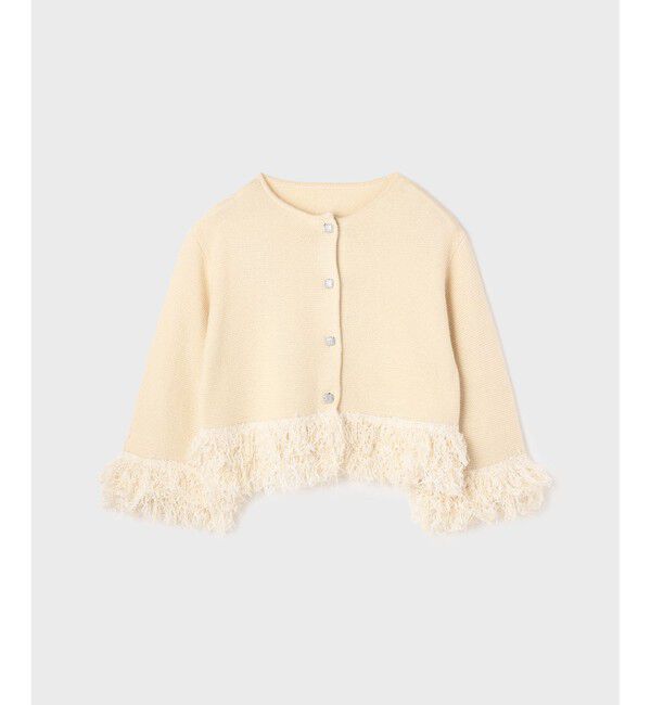 Grace Class「ラメフェザーフリンジカーディガン」|カーディガン|