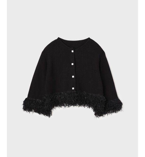 Grace Class「ラメフェザーフリンジカーディガン」|カーディガン|