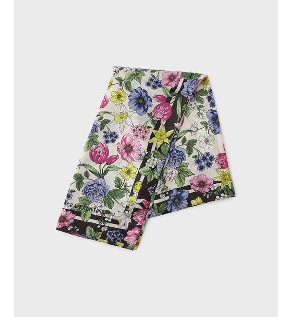 GRACE CONTINENTAL「フラワーシルクスカーフ」|バンダナ・スカーフ|キナリ