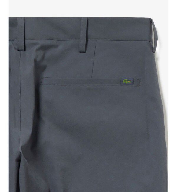 LACOSTE「撥水 オックスフォード ストレッチ センタークリース スラックス」|スラックス|