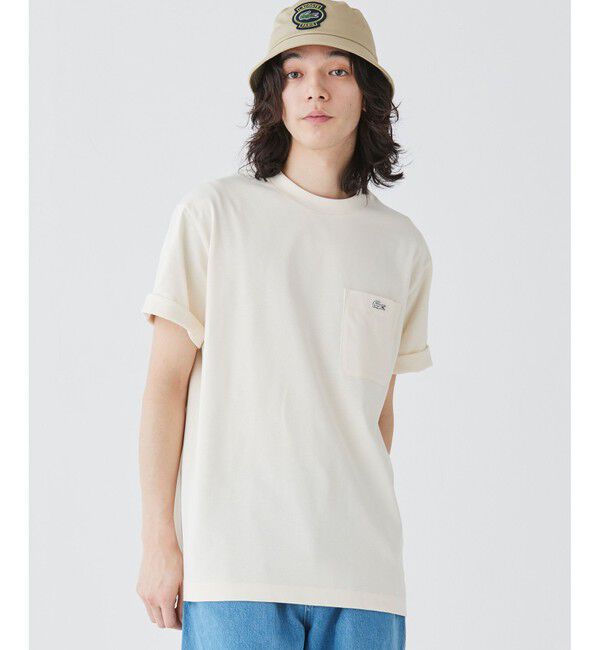 LACOSTE「アウトラインクロックポケット半袖Tシャツ」|Tシャツ・カットソー|