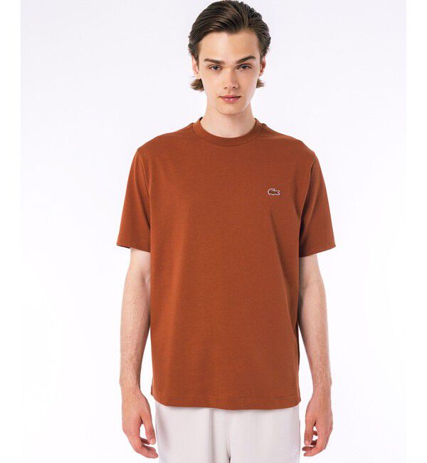 LACOSTE「アウトラインクロッククルーネック半袖Tシャツ」|Tシャツ・カットソー|