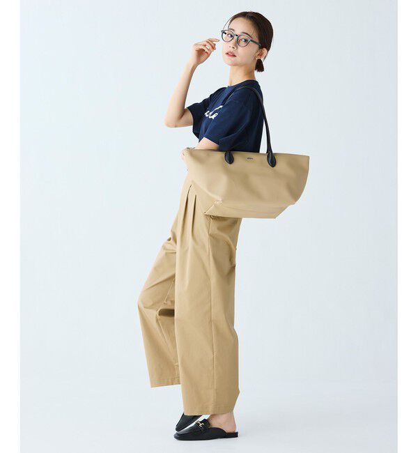 LACOSTE「ダブルタックワイドスラックス」|チノ|