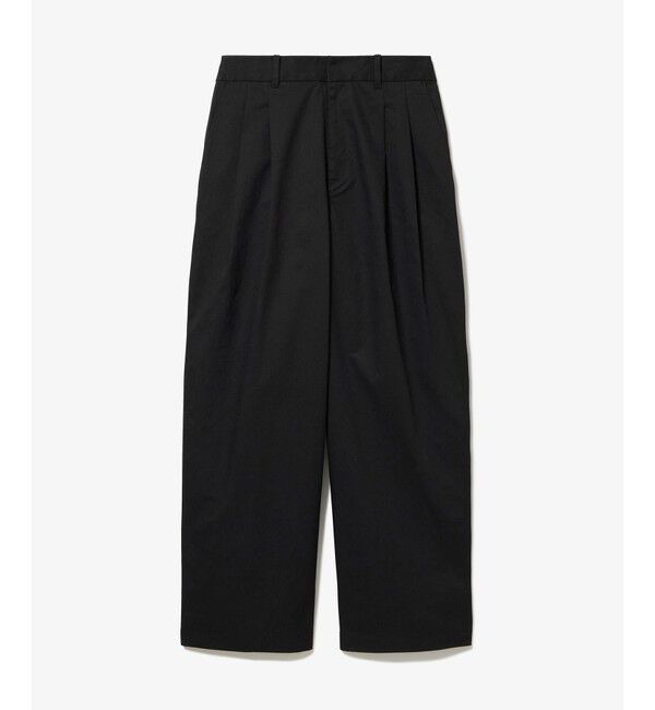 LACOSTE「ダブルタックワイドスラックス」|チノ|