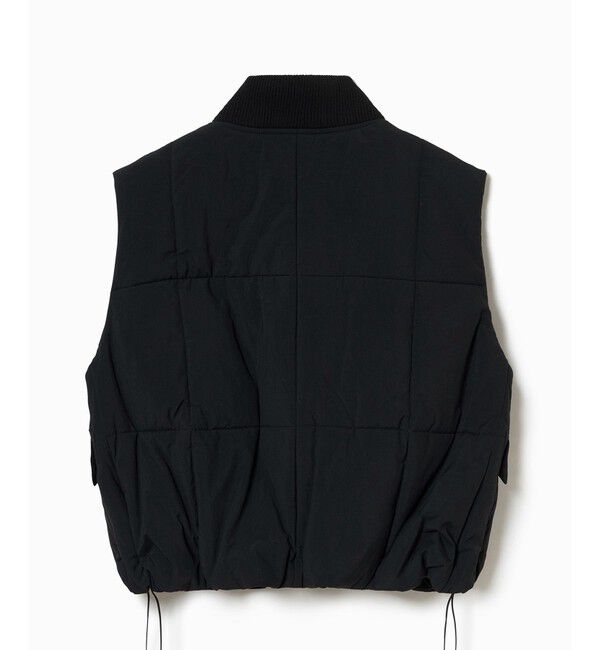 LACOSTE「クロップド丈 撥水 THERMORE中綿 ジップアップベスト」|ダウンベスト・ベスト|