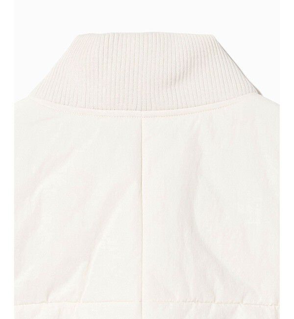 LACOSTE「クロップド丈 撥水 THERMORE中綿 ジップアップベスト」|ダウンベスト・ベスト|