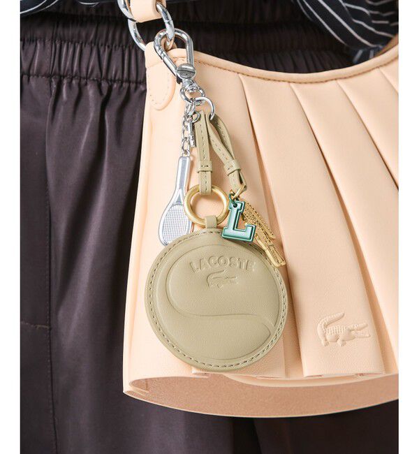 LACOSTE「ミラーチャームキーホルダー」|チャーム・キーホルダー|ベージュ