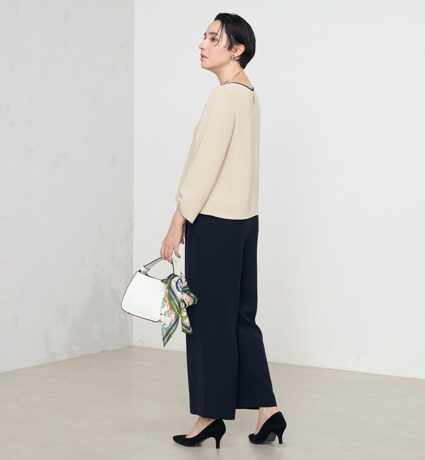 NOLLEY'S「《セットアップ対応》ウォッシャブルダブルクロスワイドパンツ」|その他|