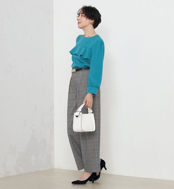 NOLLEY'S「《セットアップ対応》ウォッシャブルダブルクロスブラウス」|シャツ・ブラウス|