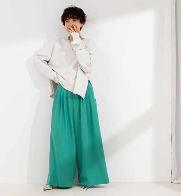 NOLLEY'S「◇【WEB限定サイズあり】《セットアップ対応》ウォッシャブルMannishワイドパンツ」|その他|