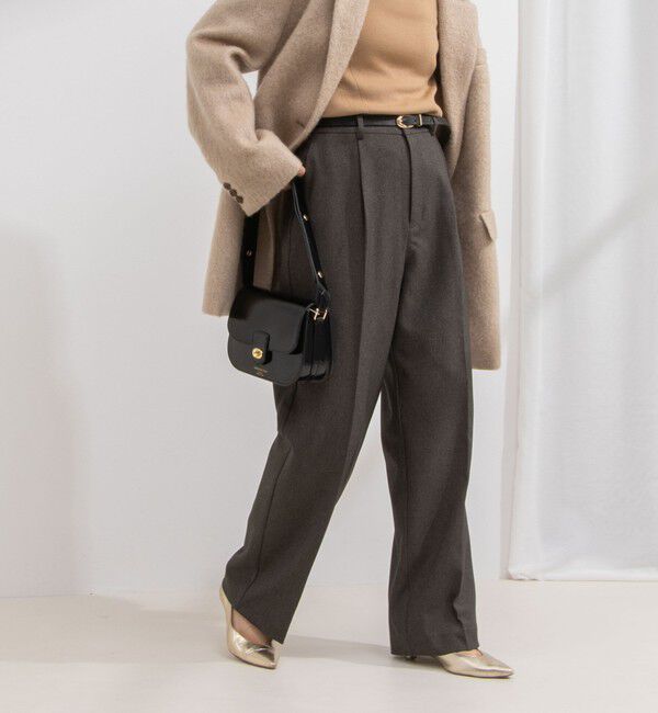 NOLLEY'S「ウォッシャブルウール調愛されイージーワイドパンツ」|その他|