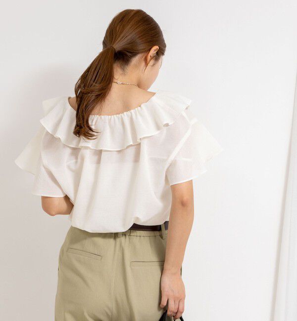 NOLLEY'S「2wayラッフル衿ブラウス」|シャツ・ブラウス|