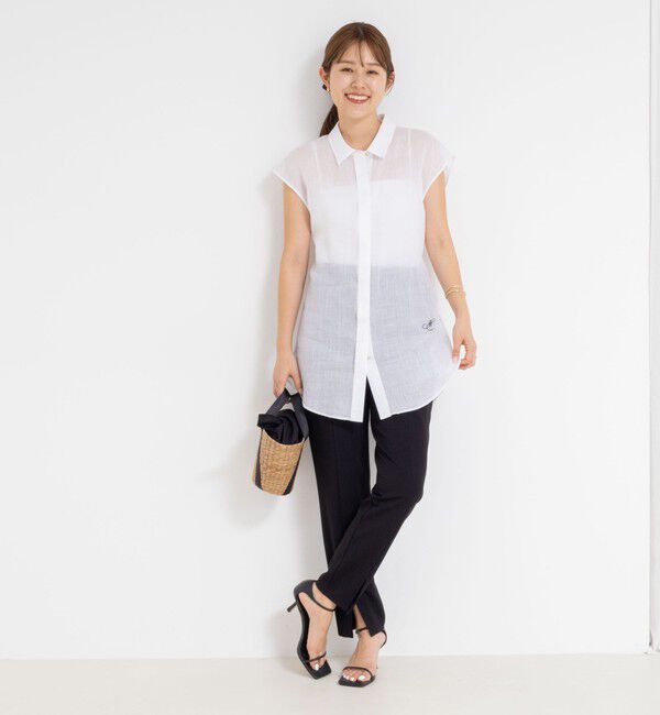 NOLLEY'S「シアーラミーオーバーサイズシャツ」|シャツ・ブラウス|