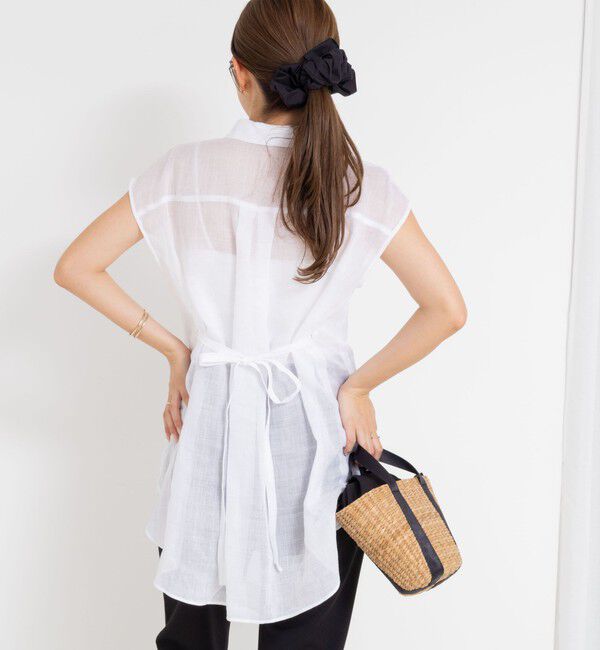 NOLLEY'S「シアーラミーオーバーサイズシャツ」|シャツ・ブラウス|