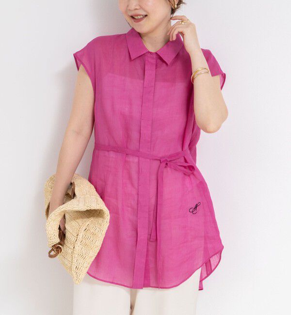 NOLLEY'S「シアーラミーオーバーサイズシャツ」|シャツ・ブラウス|