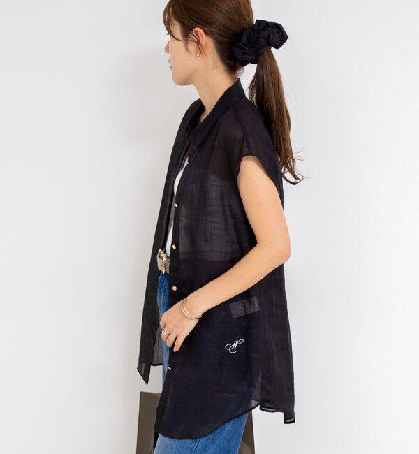 NOLLEY'S「シアーラミーオーバーサイズシャツ」|シャツ・ブラウス|