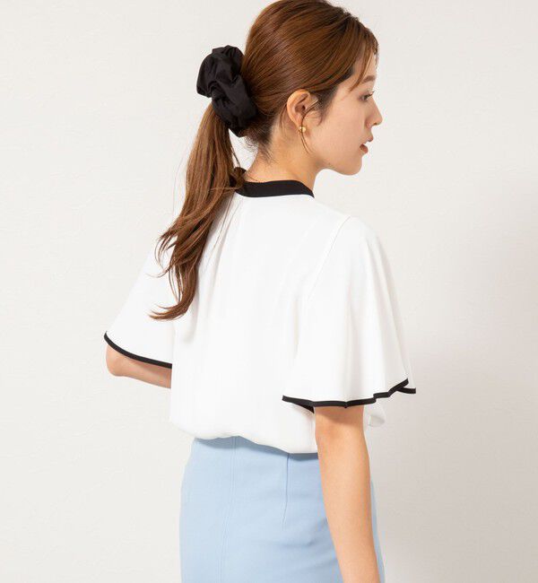 NOLLEY'S sophi「バックサテンフレアスリーブブラウス」|シャツ・ブラウス|