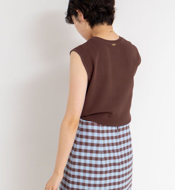 NOLLEY'S sophi「《アンサンブル対応/手洗い可能》マルチファンクション総針ノースリーブプルオーバーニット」|ニット・セーター|