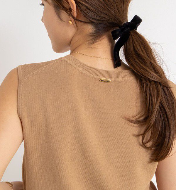 NOLLEY'S sophi「《アンサンブル対応/手洗い可能》マルチファンクション総針ノースリーブプルオーバーニット」|ニット・セーター|