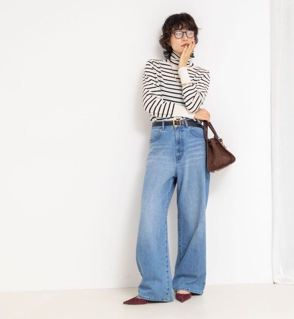 NOLLEY'S「《手洗い可能》《アンサンブル対応》18G天竺ハイネックプルオーバーニット」|ニット・セーター|