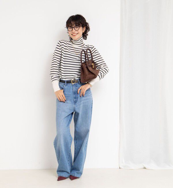 NOLLEY'S「《手洗い可能》《アンサンブル対応》18G天竺ハイネックプルオーバーニット」|ニット・セーター|