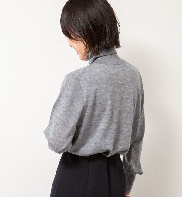 NOLLEY'S「《手洗い可能》《アンサンブル対応》18G天竺ハイネックプルオーバーニット」|ニット・セーター|