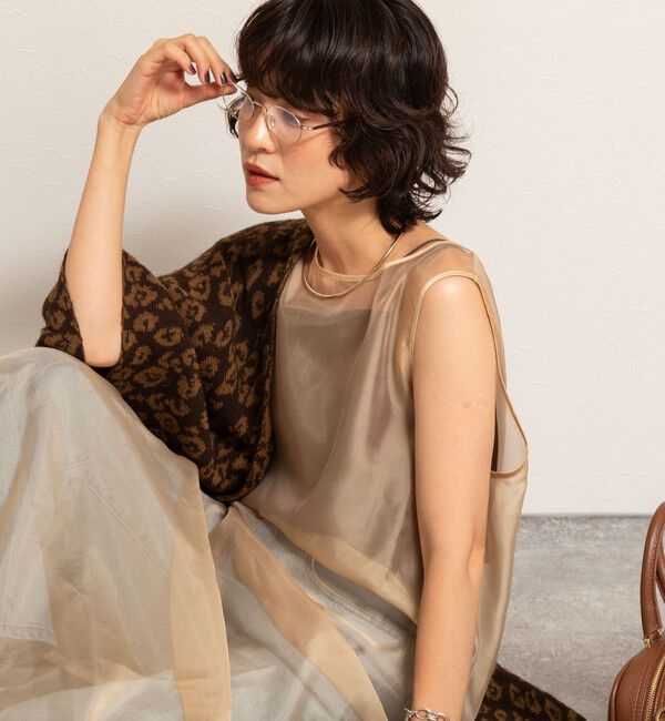 MAQWEL「【MAQWEL/マクウェル】ウォッシャブルオーガンジーワンピース」|ワンピース|