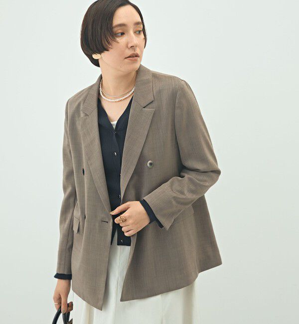 NOLLEY'S「ウォッシャブルダブルジャケット」|テーラードジャケット|