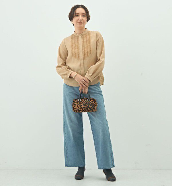 NOLLEY'S「ウォッシャブル前チュールフリルブラウス」|シャツ・ブラウス|