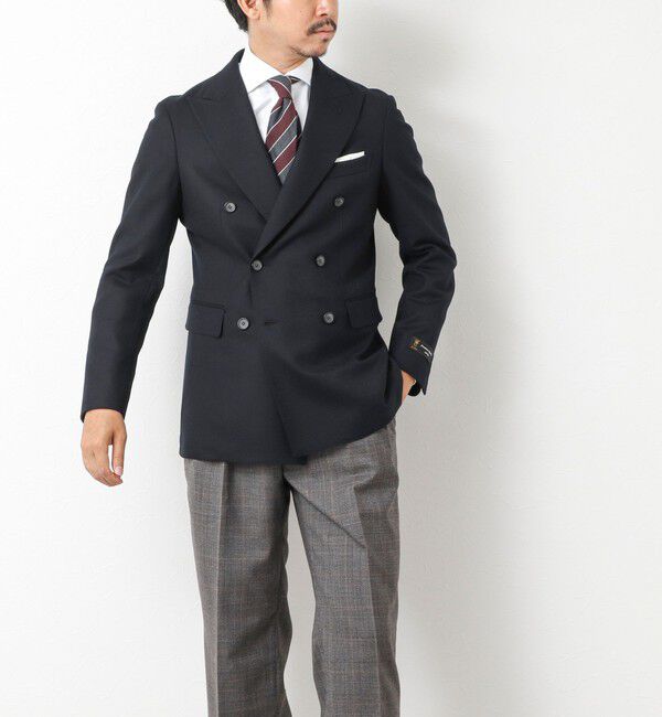 NOLLEY'S goodman「《ビジカジ対応》尾州 WOOL W JACKET 25AW」|テーラードジャケット|