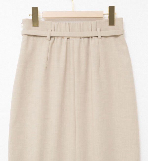 NOLLEY'S sophi「ウォッシャブルベルト付きラップ風タイトスカート」|タイト|