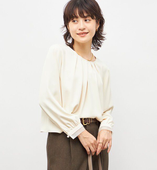 NOLLEY'S「ウォッシャブル2WAYストレッチブラウス」|シャツ・ブラウス|
