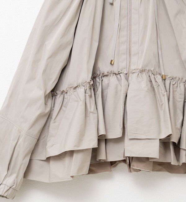 NOLLEY'S「【MARILYN MOON/マリリーンムーン】スパイラルタフタラッフルブルゾン」|ブルゾン・スタジャン|