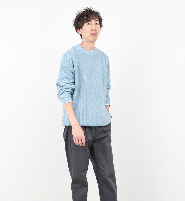 NOLLEY'S goodman「《2点セット》ウォッシャブル/抗菌加工 片畦7Gプルオーバー(ロンT付) 25AW」|ニット・セーター|