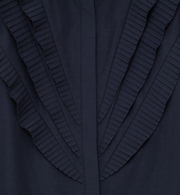 NOLLEY'S「【MARILYN MOON/マリリーンムーン】Vタックフリルブラウス」|シャツ・ブラウス|