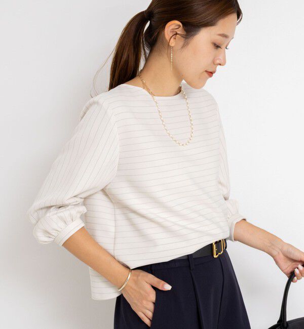 NOLLEY'S「《セットアップ対応》ウォッシャブルウール調2WAYフリルブラウス」|シャツ・ブラウス|