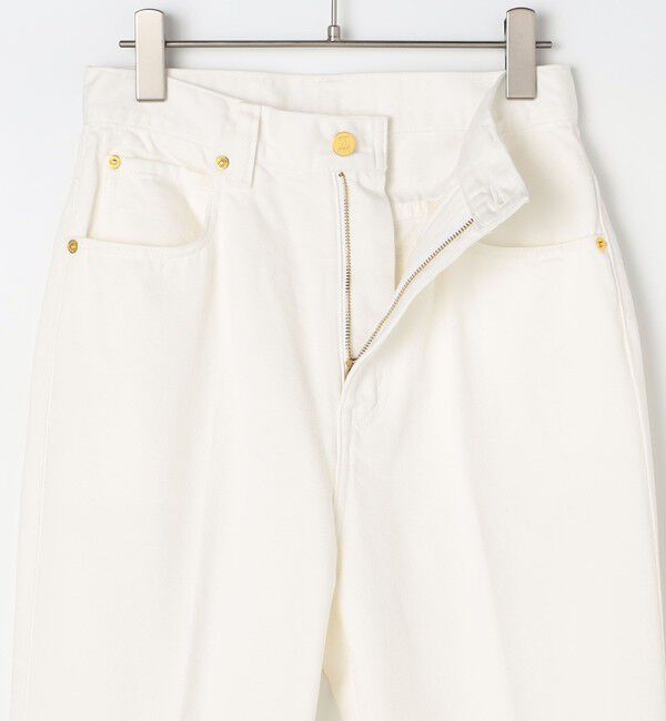 Rie Miller「【RM denim】スリットクロップドセンタープレスデニム」|デニム|