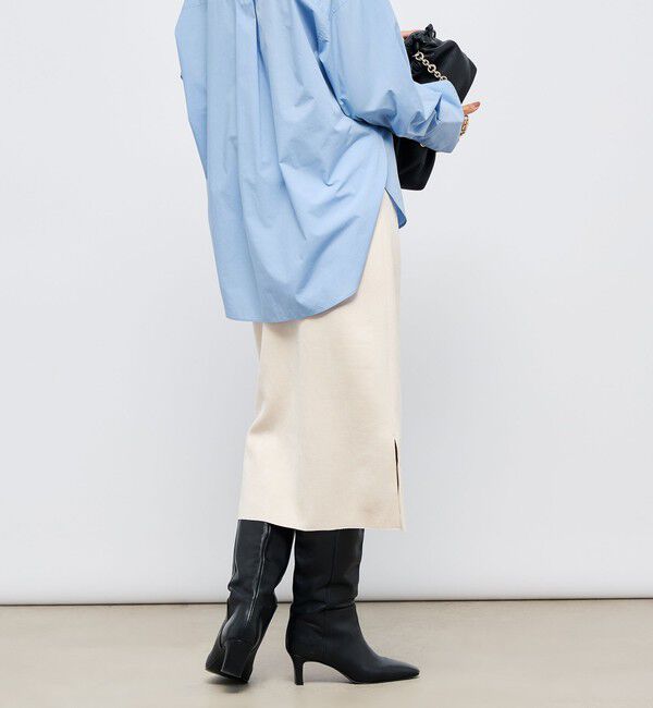 NOLLEY'S sophi「ウォッシャブルスエードダンボールタイトスカート」|タイト|