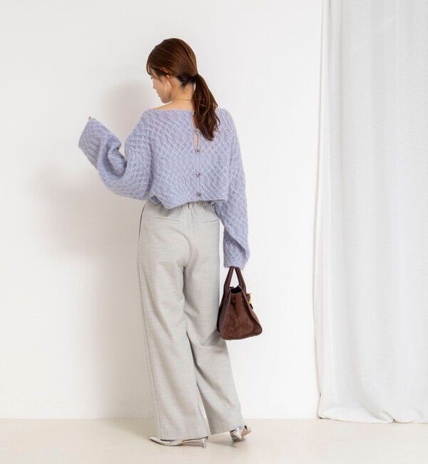 NOLLEY'S sophi「【WALANCE/ワランス】wool mohair cable cropped cardigan」|カーディガン|