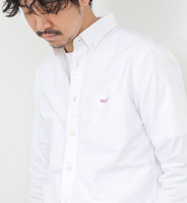 NOLLEY'S goodman「TRADITIONAL OX クジラBD オックス ボタンダウンシャツ 26SS」|シャツ・ブラウス|ホワイト