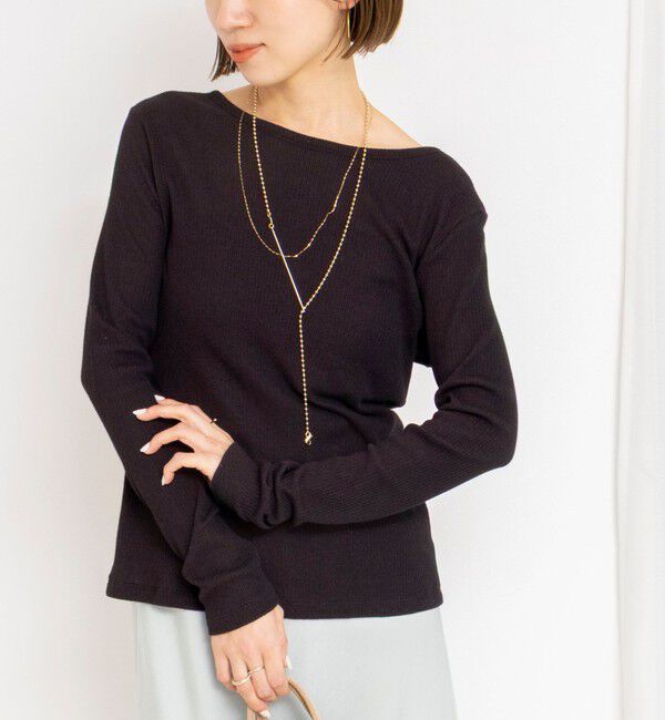 NOLLEY'S「ウォッシャブルナチュラルテレコ2WAYカーデ」|カーディガン|