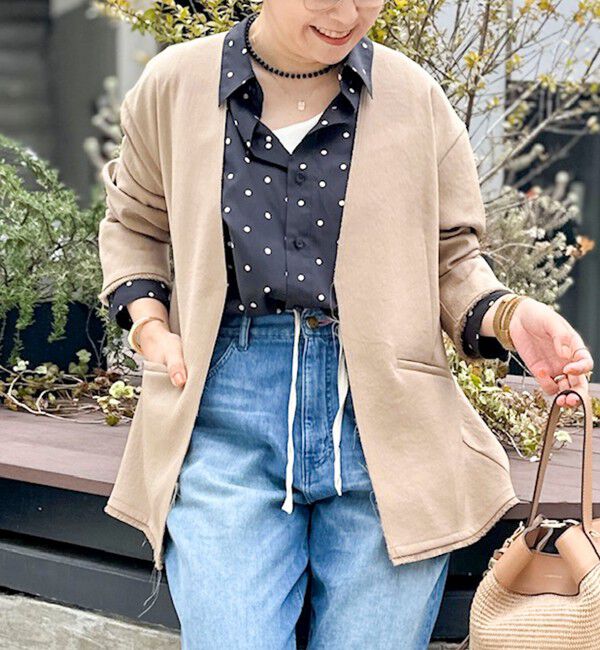 Rie Miller「ウォッシャブルレギュラーカラー2WAYシャツ」|シャツ・ブラウス|