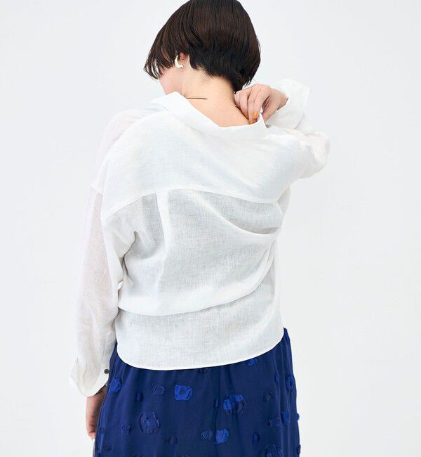 NOLLEY'S「MY STANDARD マルチWAYリネンショートシャツ」|シャツ・ブラウス|