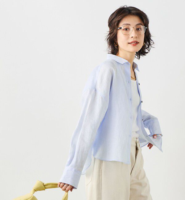 NOLLEY'S「MY STANDARD マルチWAYリネンショートシャツ」|シャツ・ブラウス|