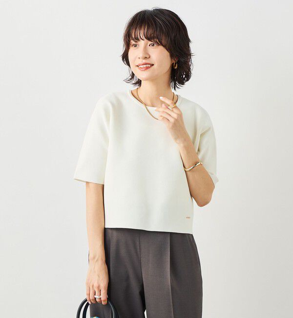 NOLLEY'S「《手洗い可能》ホールガーメントニットＴ」|ニット・セーター|