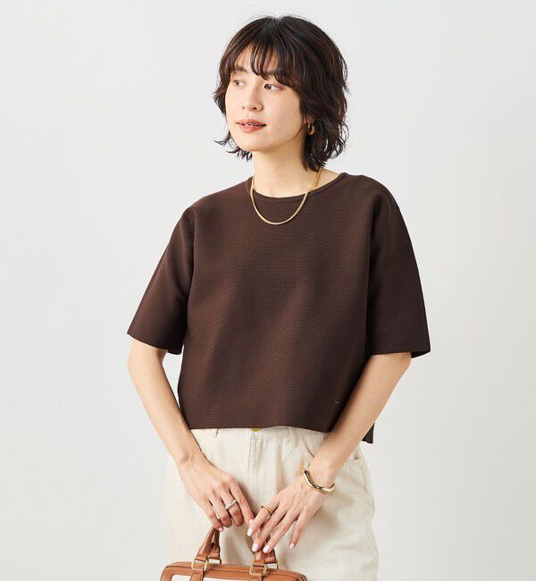 NOLLEY'S「《手洗い可能》ホールガーメントニットＴ」|ニット・セーター|