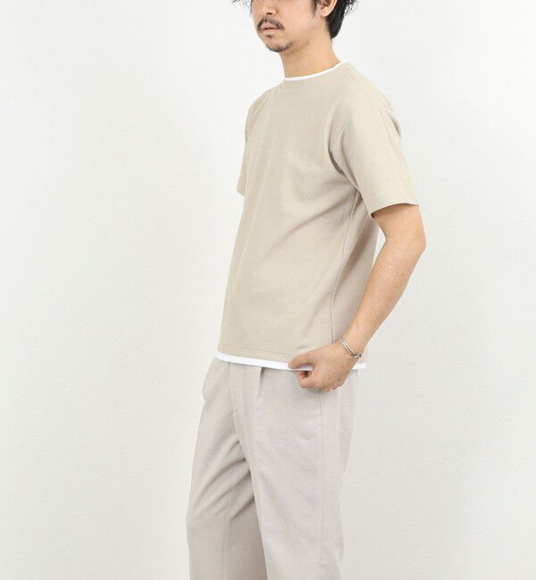 NOLLEY'S goodman「ケーブルニットダブルカラーTee 26SS」|Tシャツ・カットソー|